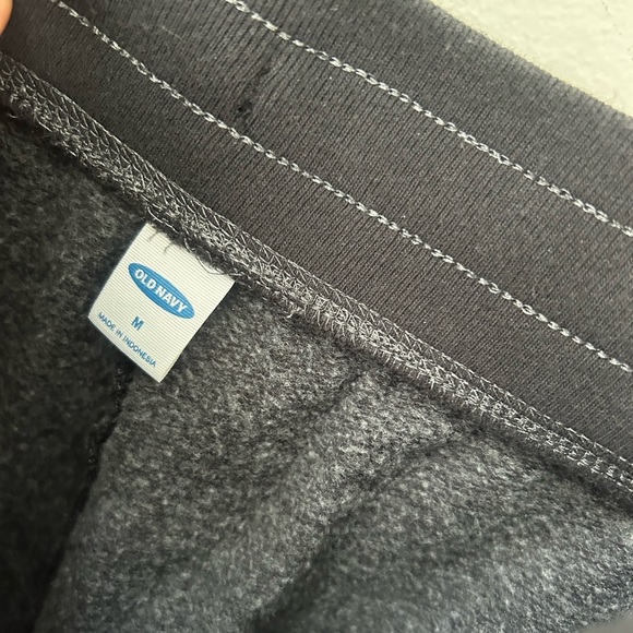 Woman's medium navy black ombré striped jogger sweats - Picture 2 of 6